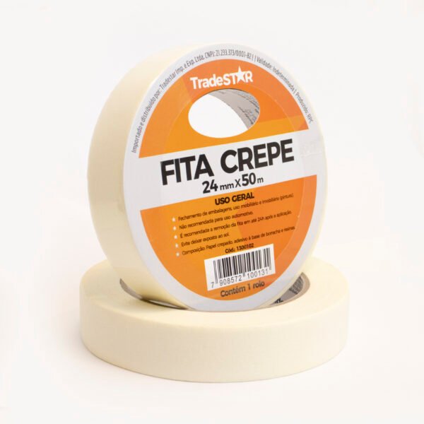 FITA CREPE P/ USO GERAL 24MM X 50M - Imagem 3