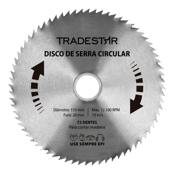 SERRA CIRCULAR 110X20MM 72D - Imagem 2