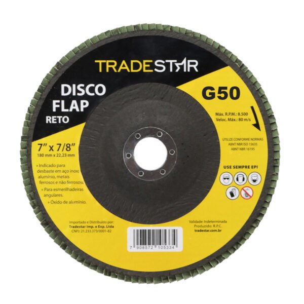 DISCO FLAP RETO 180MM G50