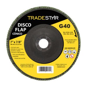 DISCO FLAP CONICO 180MM G40
