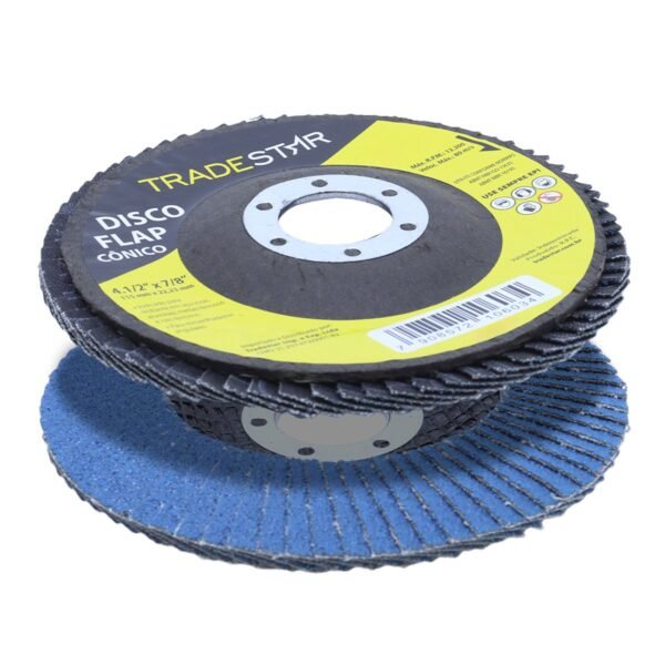 DISCO FLAP CONICO 115MM G120 AZUL - Imagem 2