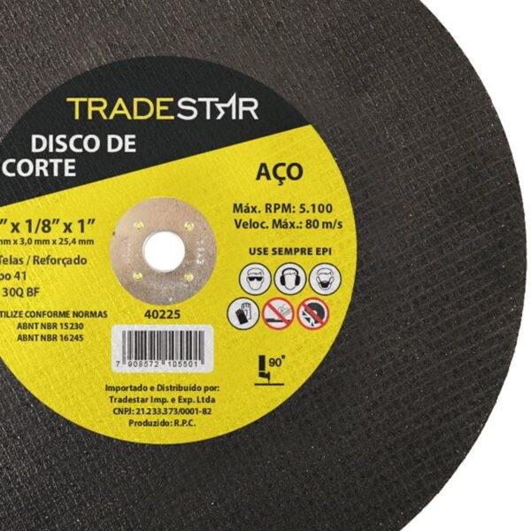 DISCO DE CORTE 300X30X25.40MM - Imagem 3