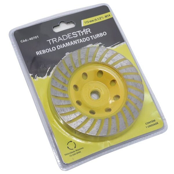 REBOLO DIAMANTADO TURBO 115MM - Imagem 3