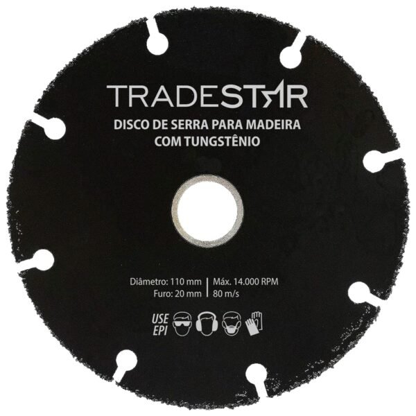 DISCO TUNGSTENIO P/ MADEIRA 110X20 MM - Imagem 5