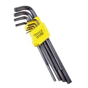 JOGO CHAVE HEXAGONAL LONGO 9 PCS