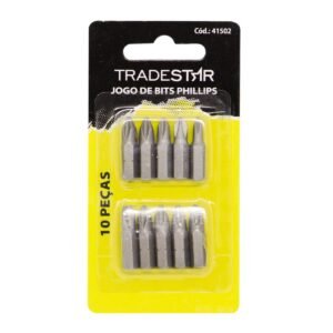 JOGO BITS PHILLIPS 1/4" 25MM 10 PCS