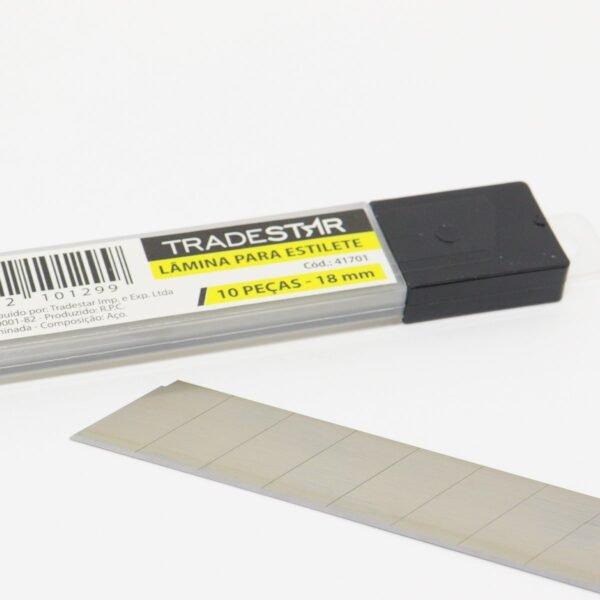 LAMINA P/ ESTILETE 18 MM 10 PCS - Imagem 2