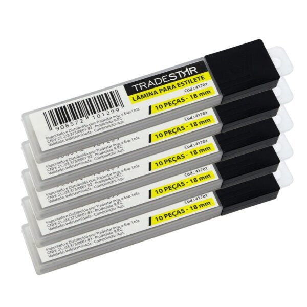 LAMINA P/ ESTILETE 18 MM 10 PCS - Imagem 5