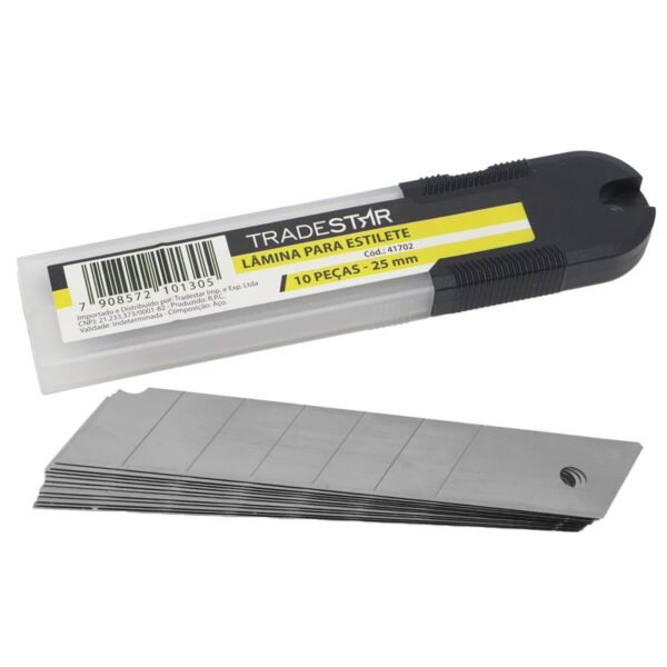 LAMINA P/ ESTILETE 25 MM 10 PCS - Imagem 2