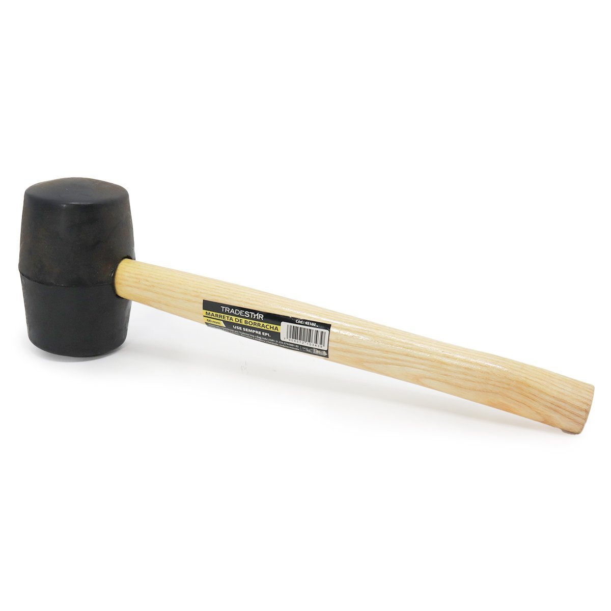 MARTELO BORRACHA PRETA 60MM - Imagem 2