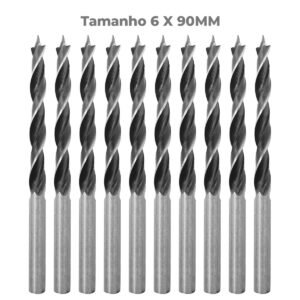 BROCA 3 PONTAS P/ MADEIRA 6X90MM