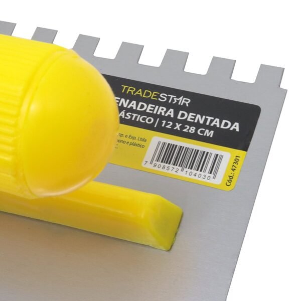 DESEMPENADEIRA DENTADA 12X28CM CABO PLASTICO - Imagem 2