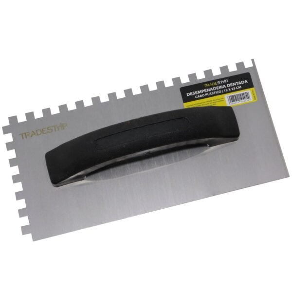 DESEMPENADEIRA DENTADA 12X25CM CABO PLASTICO - Imagem 2