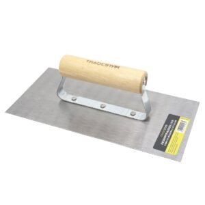 DESEMPENADEIRA LISA 12X25CM CABO MADEIRA