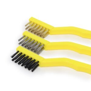 JOGO ESCOVAS MIX 3 PCS - NYLON LATAO INOX