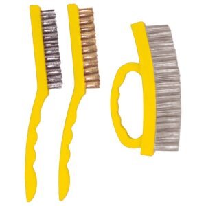 JOGO ESCOVAS MIX 3 PCS - ACO LATAO INOX