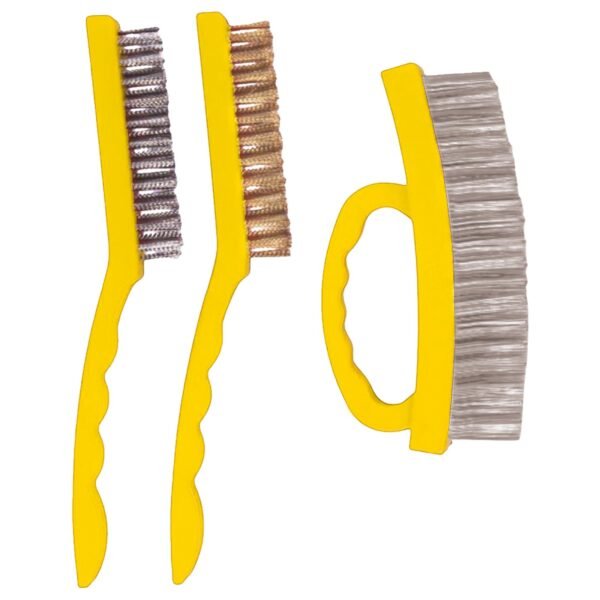 JOGO ESCOVAS MIX 3 PCS - ACO LATAO INOX