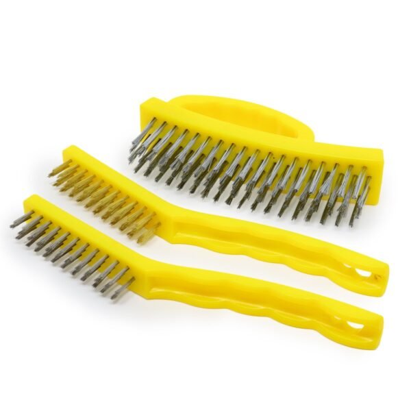 JOGO ESCOVAS MIX 3 PCS - ACO LATAO INOX - Imagem 2