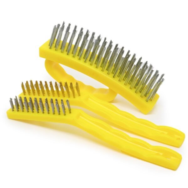 JOGO ESCOVAS MIX 3 PCS - ACO LATAO INOX - Imagem 3