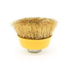 ESCOVA COPO ACO LATONADO ONDULADO 3"