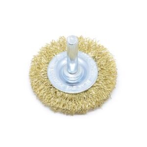 ESCOVA CIRCULAR ACO LATONADO C/ HASTE 50X12MM