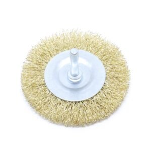 ESCOVA CIRCULAR ACO LATONADO C/ HASTE 75X10MM