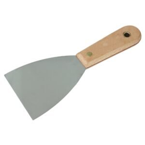 ESPATULA CABO MADEIRA 8CM INOX