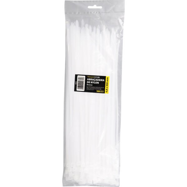 ABRACADEIRA NYLON 4.8X300MM BRANCA - Imagem 6