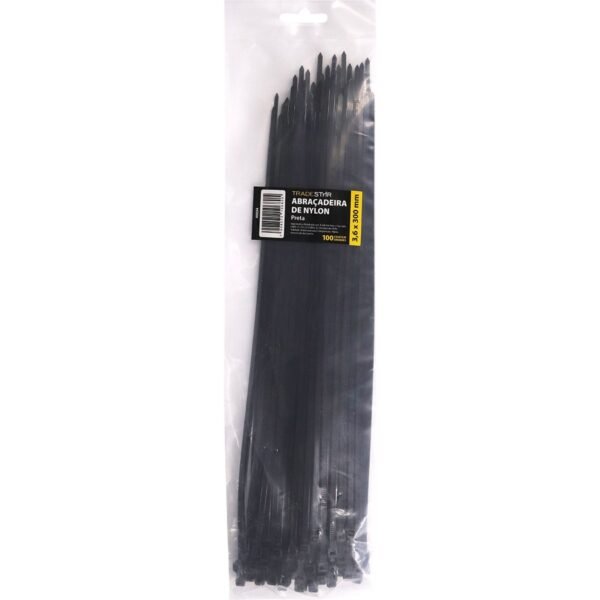 ABRACADEIRA NYLON 3.6X300MM PRETA - Imagem 2