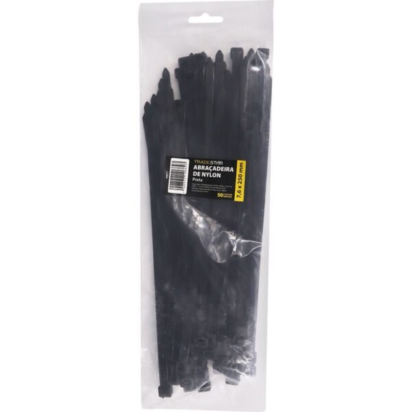 ABRACADEIRA NYLON 7.6X250MM PRETA - Imagem 3