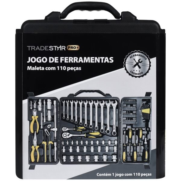 JOGO DE FERRAMENTAS 110 PCS CRV PRO - Imagem 4