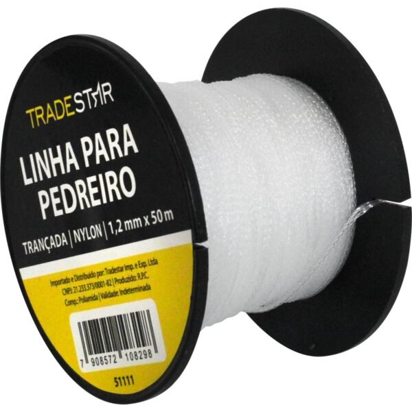 LINHA P/ PEDREIRO NYLON TRANCADA 50M - Imagem 2