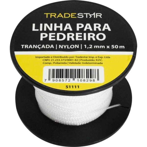 LINHA P/ PEDREIRO NYLON TRANCADA 50M - Imagem 5