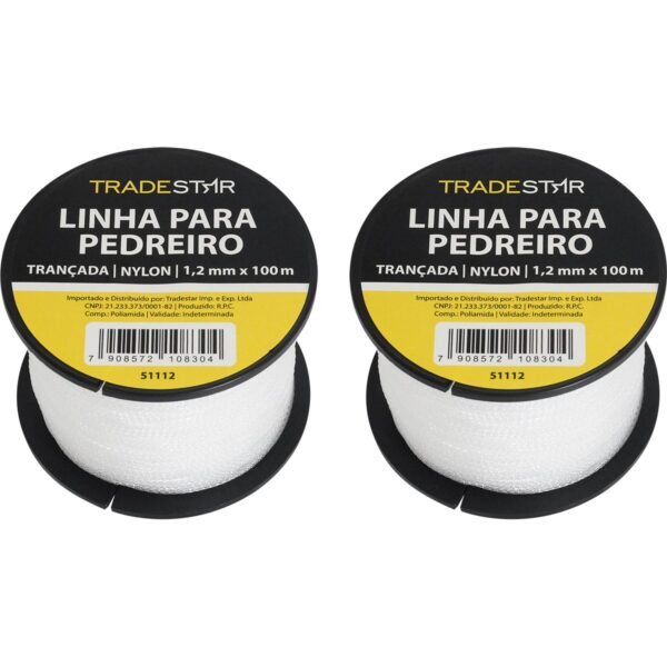 LINHA P/ PEDREIRO NYLON TRANCADA 100M - Imagem 6