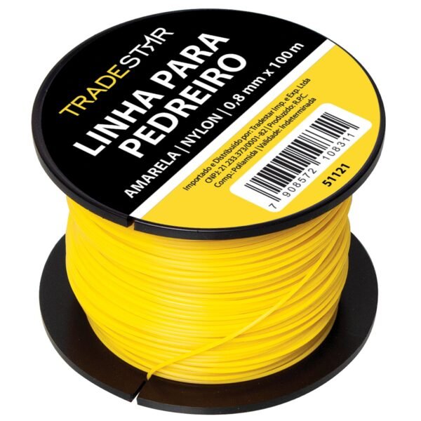 LINHA P/ PEDREIRO NYLON 100M AMARELA - Imagem 3