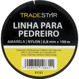 LINHA P/ PEDREIRO NYLON 100M AMARELA
