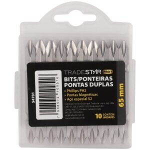 JOGO BITS DUPLO PH2-PH2 65MM 10 PCS S2 PRO