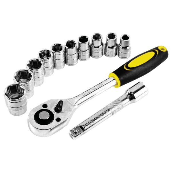 JOGO SOQUETES 1/4" 12 PCS CRV PRO - Imagem 5