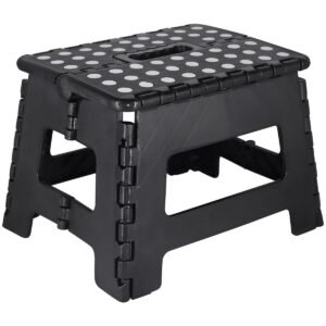 BANQUETA PLASTICA DOBRAVEL PRETA