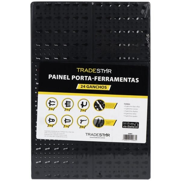 PAINEL PORTA-FERRAMENTAS C/ 24 GANCHOS - Imagem 3