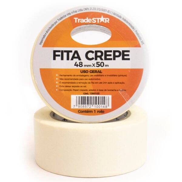 FITA CREPE P/ USO GERAL 48MM X 50M - Imagem 5